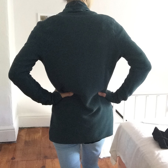 Stylish Teal Open Cardigan - Picture 5 of 17